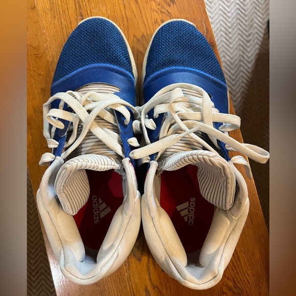 Adidas Blue and White Sneakers with Red Accents - Picture 2 of 6